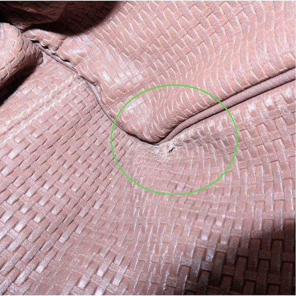 💎✨AUTHENTIC✨💎Ferragamo Gancini Leather Nylon Tote Bag Ivory Multicolor - Picture 14 of 15